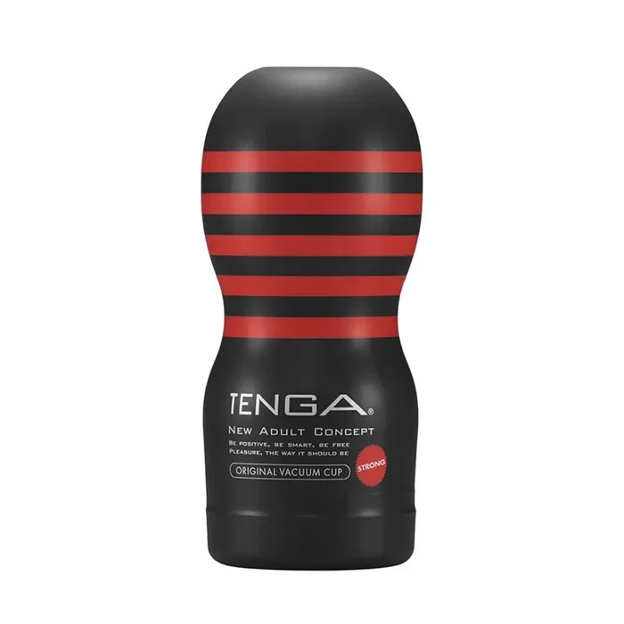 TENGA – Original Vacuum Cup Strong – Schwarz/Rot