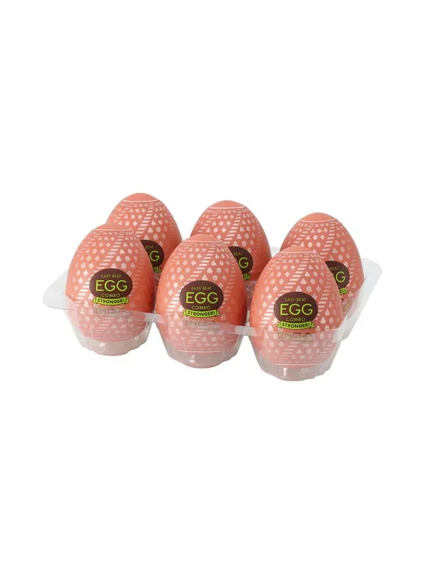 Tenga Egg Combo Stronger Einweg-Masturbator, 6er Set