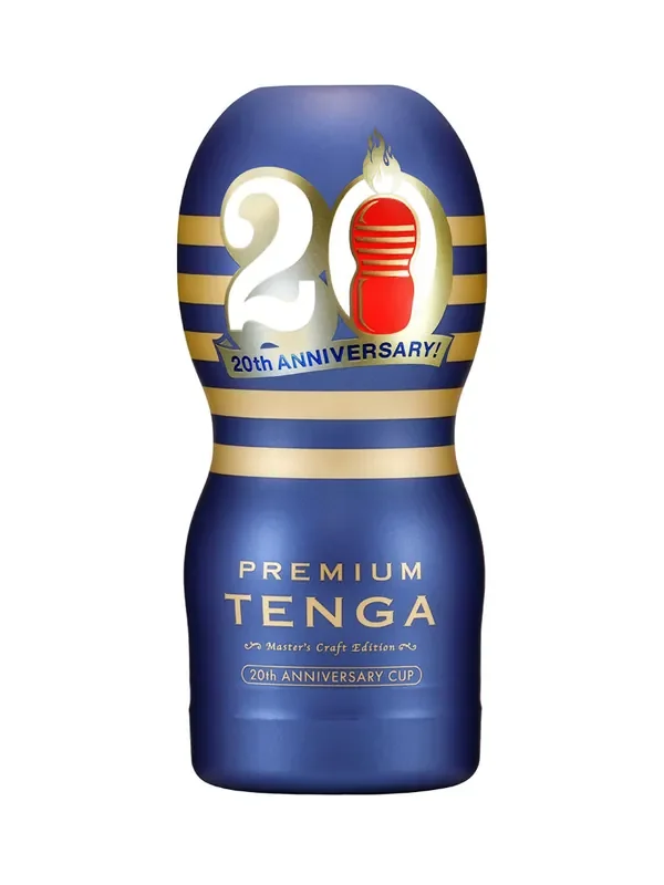 Tenga Premium 20th Anniversary Cup Masturbator, blau