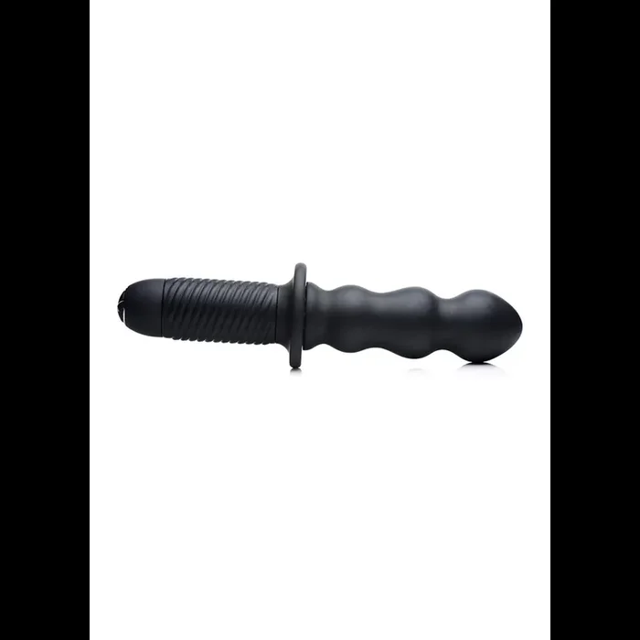 The Groove – Silikonvibrator mit Handgriff – Black