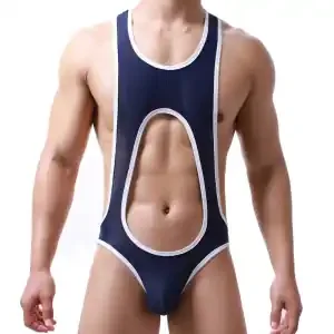 Tolomos Jock Bodysuit Navy Blue