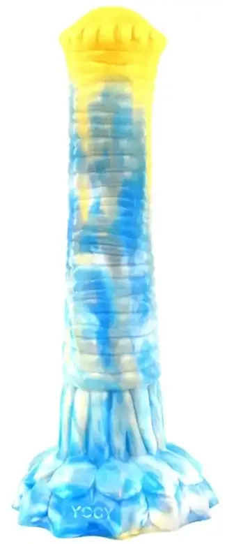 Tork Dildo 23 x 5,5cm Gold-Blau