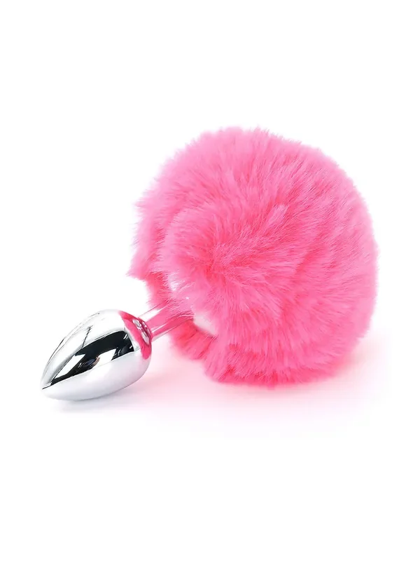 Toyjoy Happiness Bunnytail Analplug mit Kunstfell-Schwanz, pink