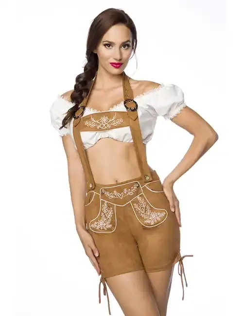 Trachtenshorts mit Stickereien