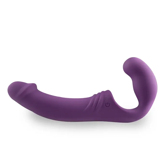 Trägerloser Strap-on-Vibrator – Lila
