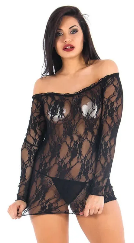 Trägerloses Kleid mit Spitze von Vixson
