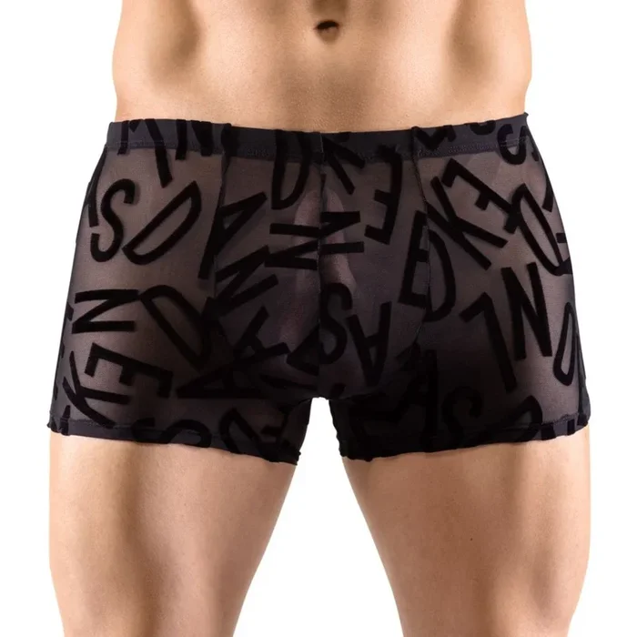 Transparente Pants mit Buchstaben-Print