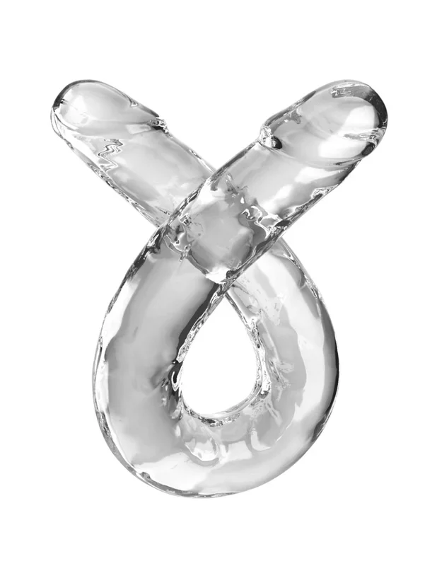 Transparenter Doppeldildo – King Cock 18