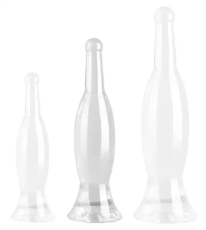 Transparenter Plug Bottle M 22 x 5.5cm