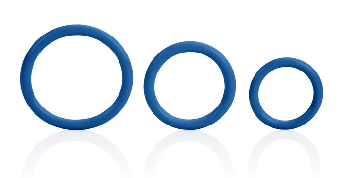 Tri-Rings Cockring Blau