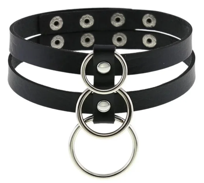 Tri Rings Neckholder Schwarz