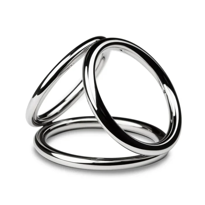 Triad Chamber Metall-Penis- und Eierring – Groß