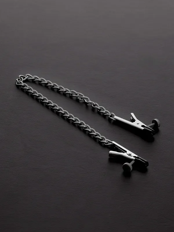 Triune Alligator Adjustable Nipple Clamps Edelstahl-Nippelklemmen mit Kette