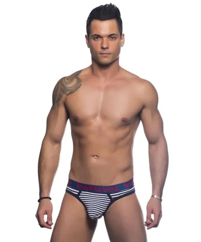 Trophy Boy Tanga – blau/weiß