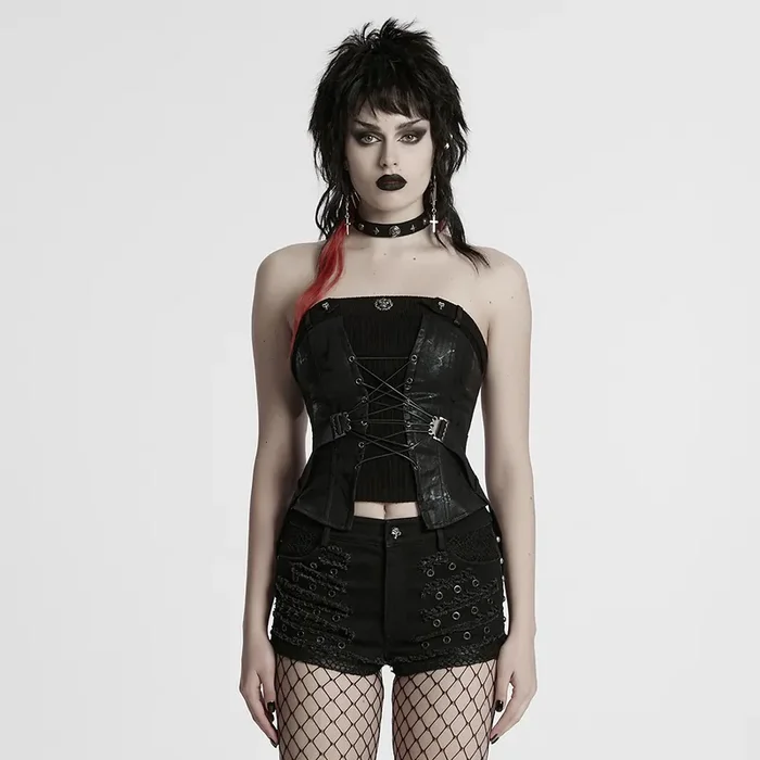 Tube Top mit Lace-Ups