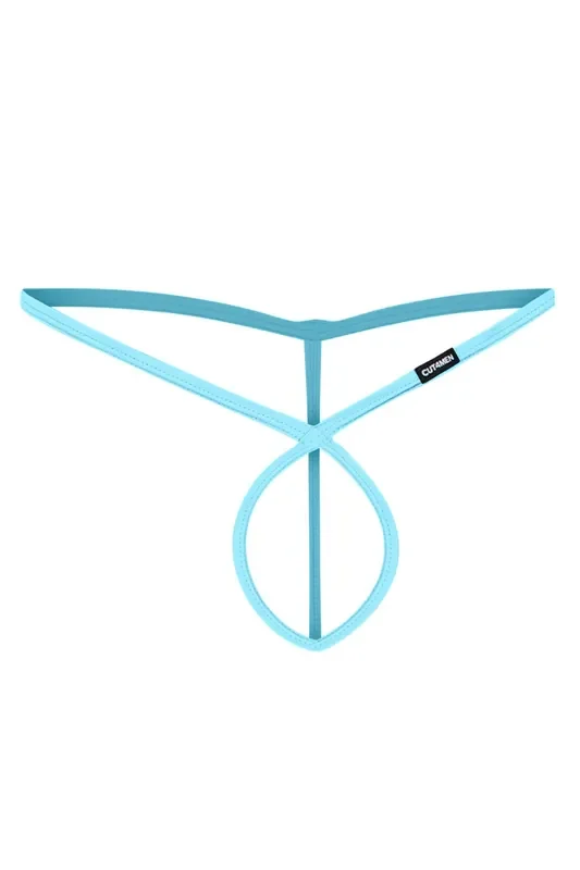 Türkiser gekreuzter String