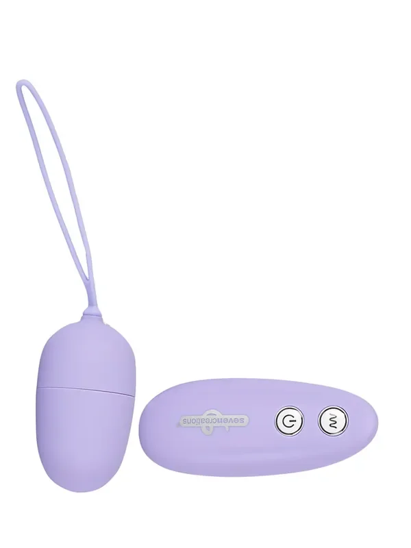 Ultra Seven Egg Vibroei mit Fernbedienung, lila