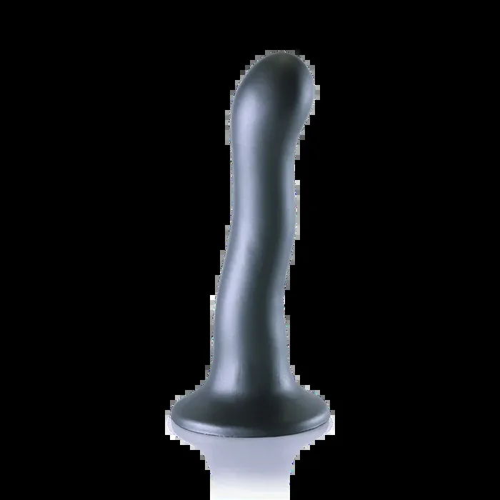Ultra Soft Silikon Curvy G-Spot Dildo – 7‘‘ / 17 cm – Gunmetal