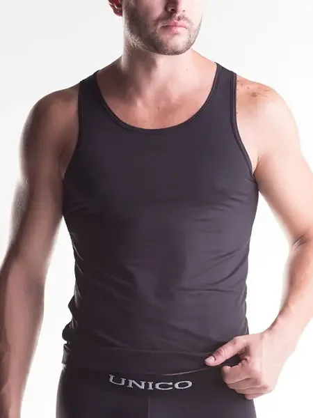 Unico Clasicos Micro Sportshirt, schwarz