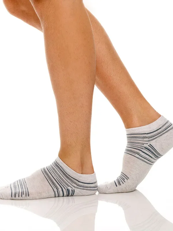 Unico Silicato Sneakersocken, grau/blau