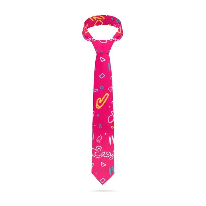 Unisex-Krawatte – Rosa