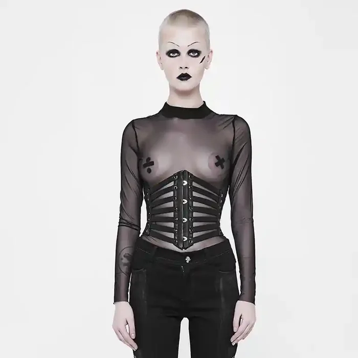 Unterbrust-Korsett aus veganem Leder