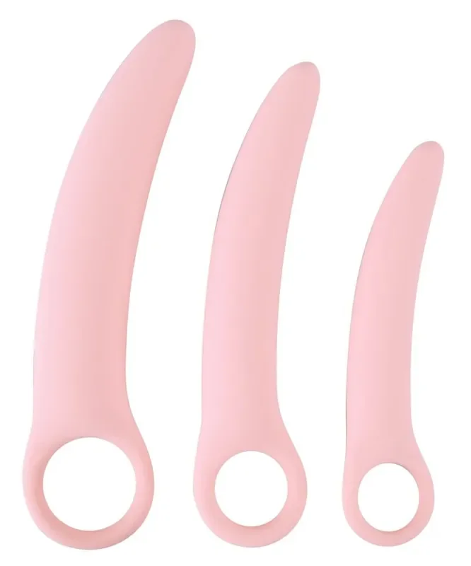 Vaginaldilatorset aus Silikon – Pink