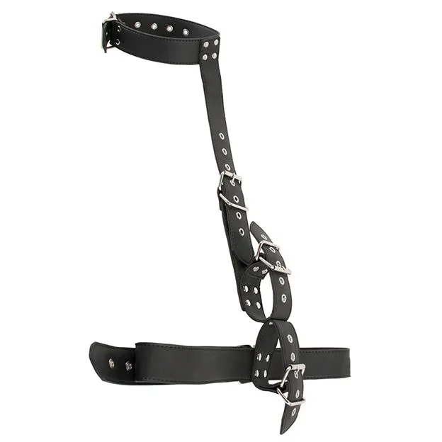 Vegan Fetish Fessel-Set (black)