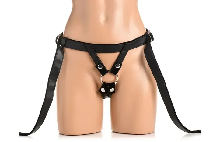 Velvet Kiss Strap-On Geschirr – Schwarz