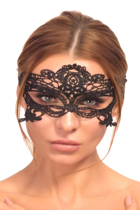 Venezianische Augenmaske Modell 1 – Schwarz