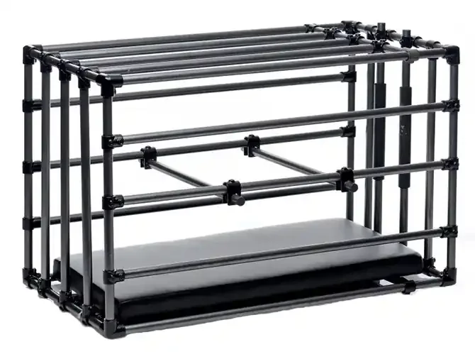 Verstellbarer Metallkäfig KENNEL PUPPY Schwarz