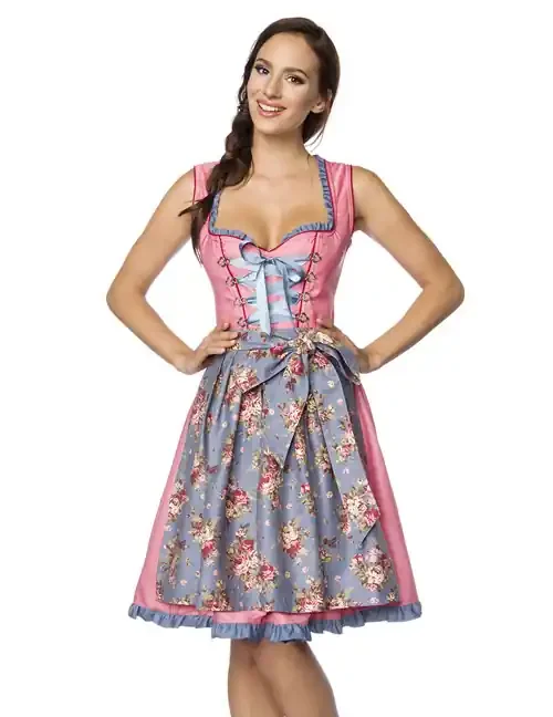 Verträumtes Dirndl mit Denim