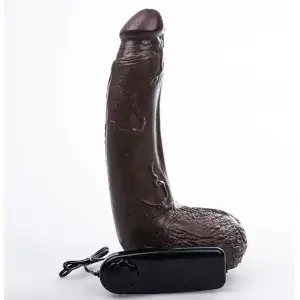 Vibrating Dildo MASTER 17 x 6 cm Brown