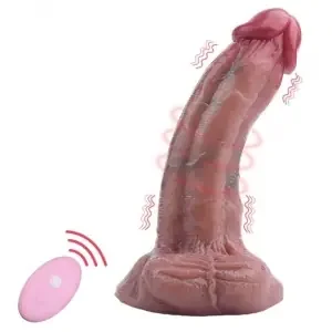 Vibrating Dildo Skinnier Anto 12 x 3.5 cm Braun