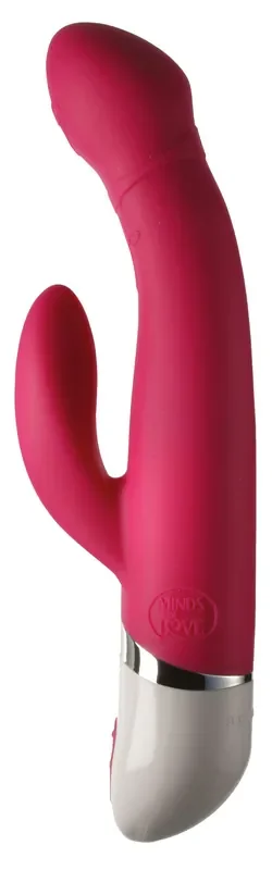 Vibrator mit Klitorisreitzer und ausgeprägter Spitze