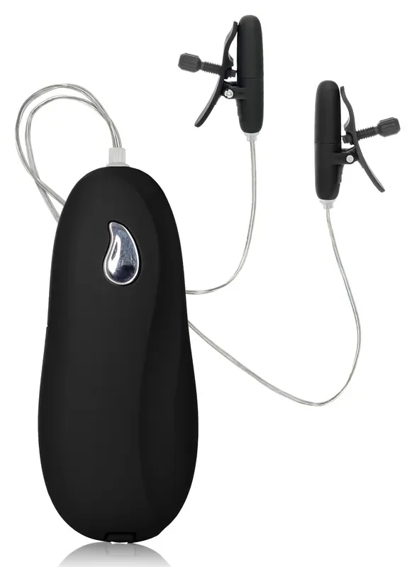 Vibrierende Nippelklemmen Nipple Teaser Schwarz