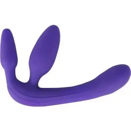 Vibrierender Strapless Strap-On – Lila