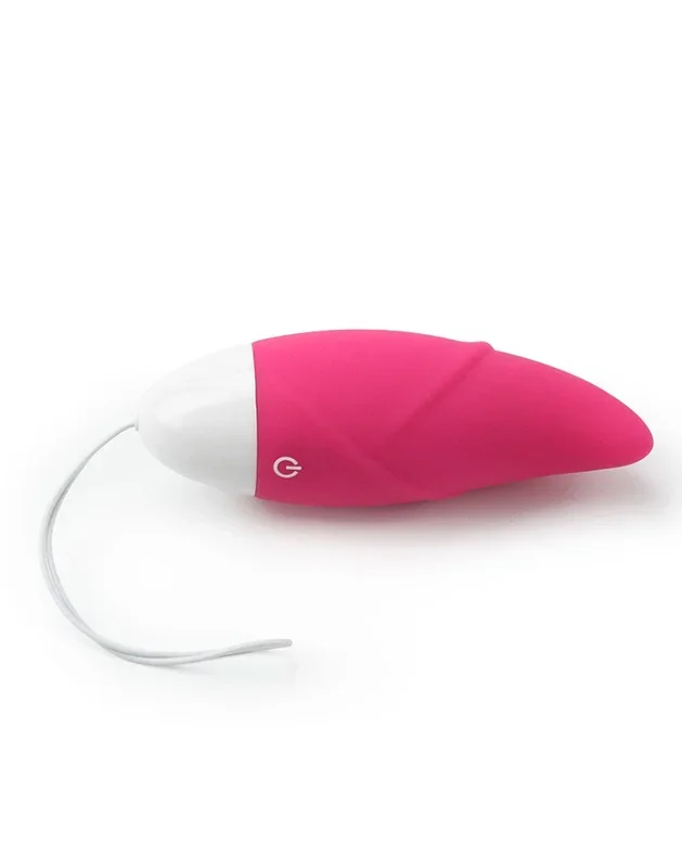 Vibro-Ei mit Fernbedienung ‚Flower‘ pink/weiß