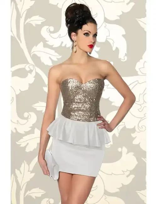 Vintage-Kleid mit Pailletten