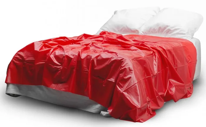 Vinyl-Bettlaken – Rot 200 x 230