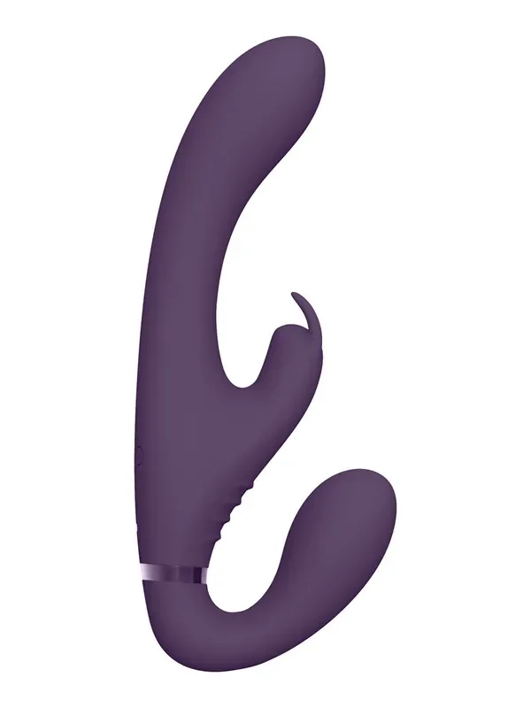 Vive Suki Strapless Strap-On-Bunnyvibrator, lila