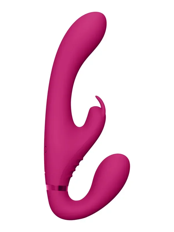 Vive Suki Strapless Strap-On-Bunnyvibrator, pink
