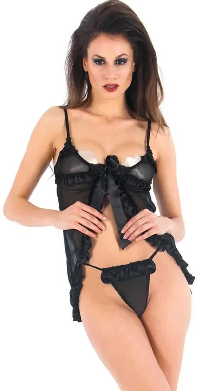 Vixson Babydoll Set mit Rüschen