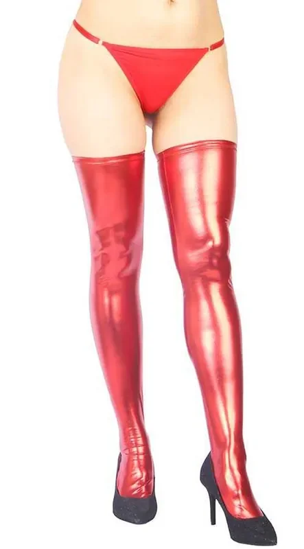 Vixson Metallic Strümpfe – rot