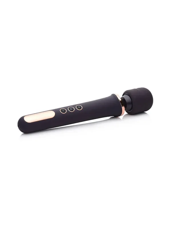WAND Essentials Scepter 50X Wandvibrator, dunkellila/roségold