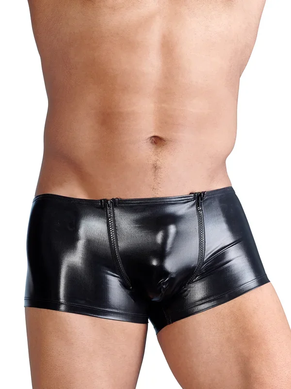 Wetlook-Pants, schwarz