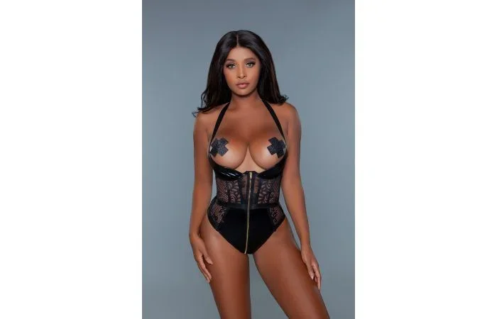 WetlookBody mit Spitze