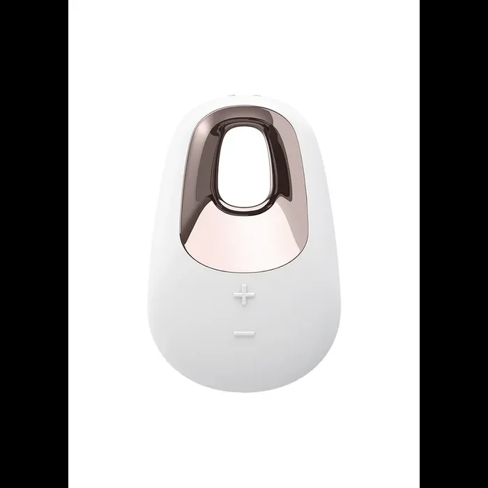 White Temptation – Lay-On Vibrator – White/Brass