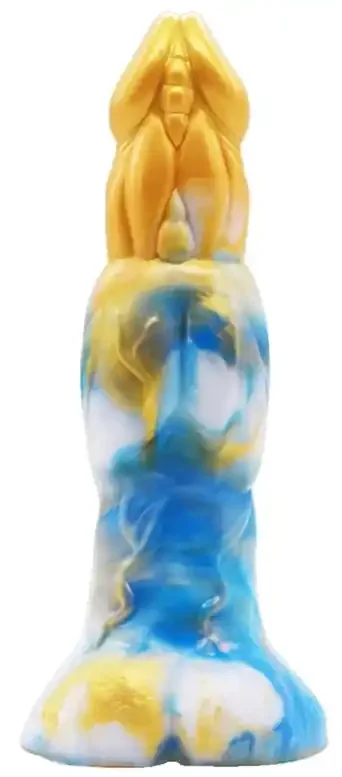 Wolorz Dildo 20 x 6cm Gold-Blau