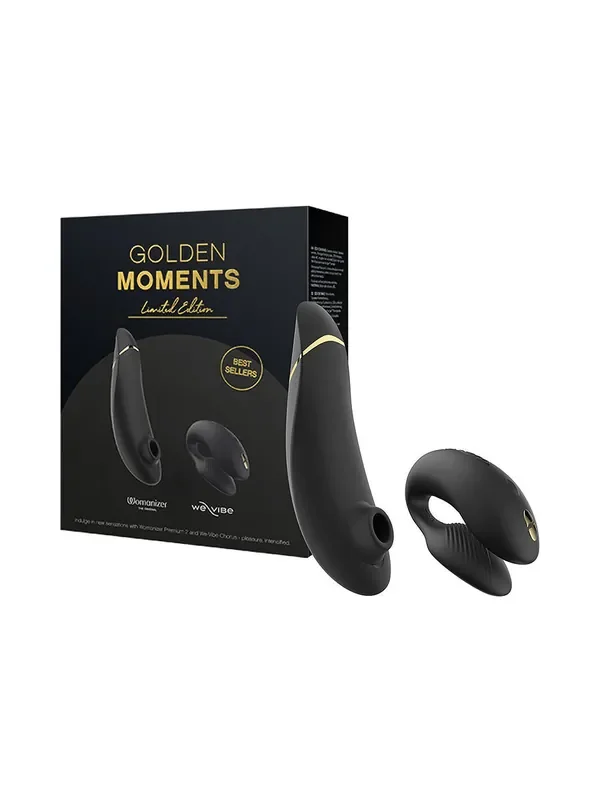 Womanizer Golden Moments Pulsator & Paarvibrator, schwarz